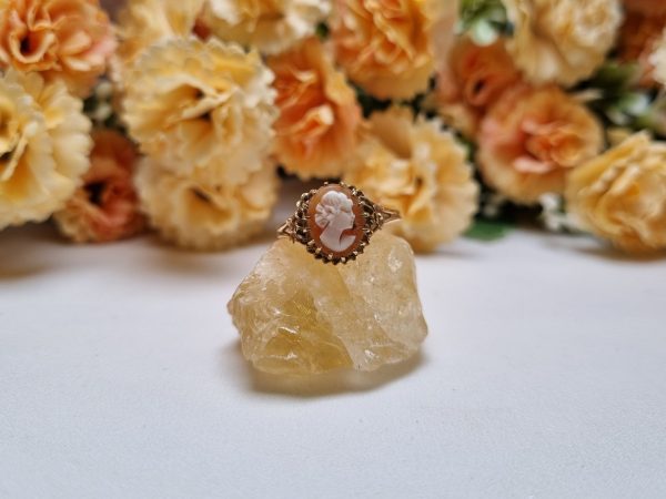 9ct Yellow Gold Cameo Ring TW353667 - Image 4