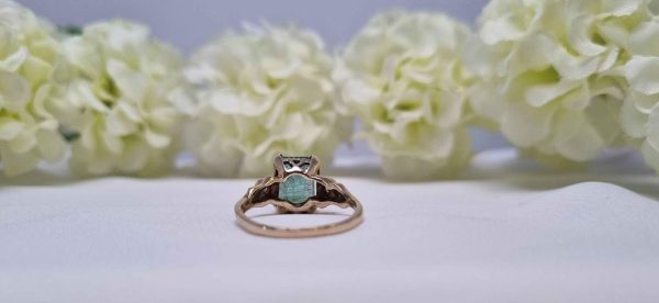 9ct Yellow Gold Emerald and Diamond Ring TW307624 - Image 28