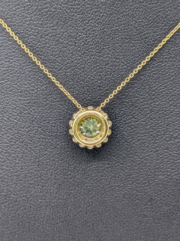 14ct Gold Necklace with Diamond Pendant - BL244169 - Image 13