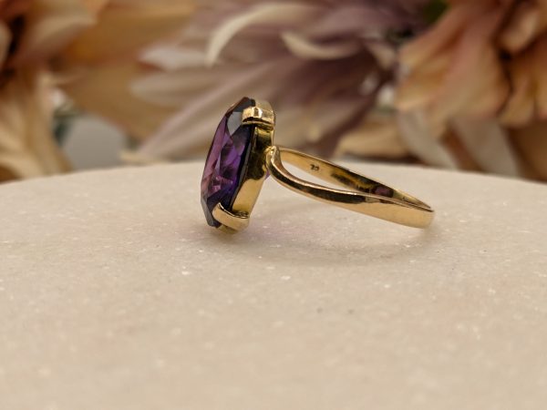 Ladies 14CT Yellow Gold Amethyst Ring (4.2gm) - BP323122 - Image 10