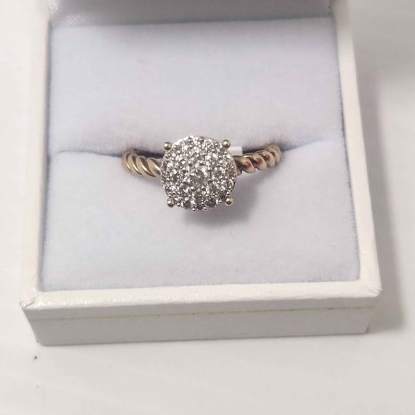 LADIES 9CT YELLOW GOLD RING #GN364813 - Image 3