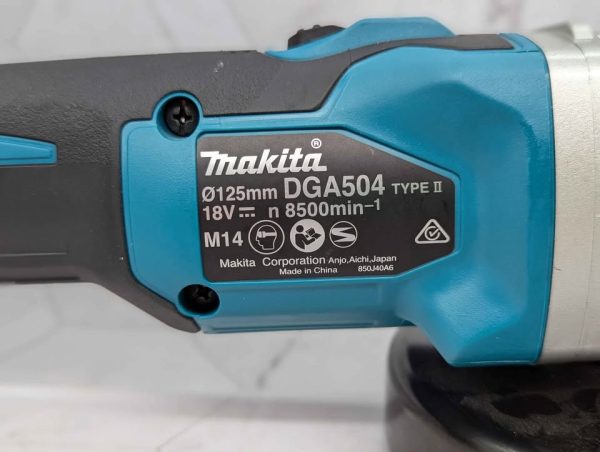 Makita 18V Brushless 125mm Slide Switch Angle Grinder Skin-Only (DGA504) - BP368245 - Image 5