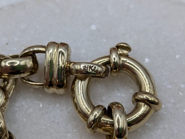 Ladies 9CT Yellow Gold Belcher Bracelet (16.67gms) - BP322002 - Image 7