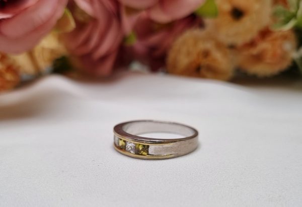 18ct White Gold Diamond and Sapphire Anniversary Ring TW344232 - Image 20