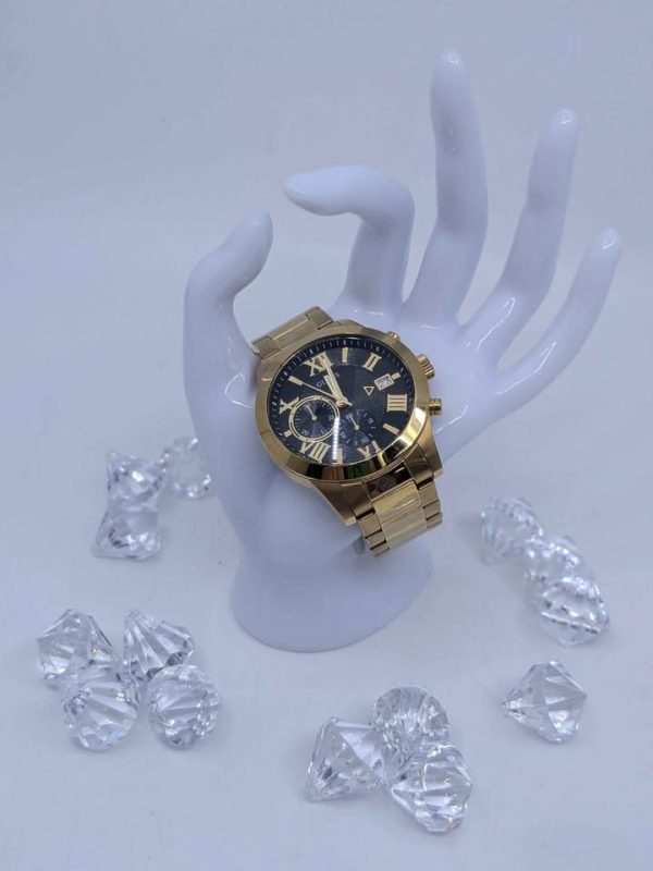 Men's Guess Gold & Black Watch - BL368277 - Image 5