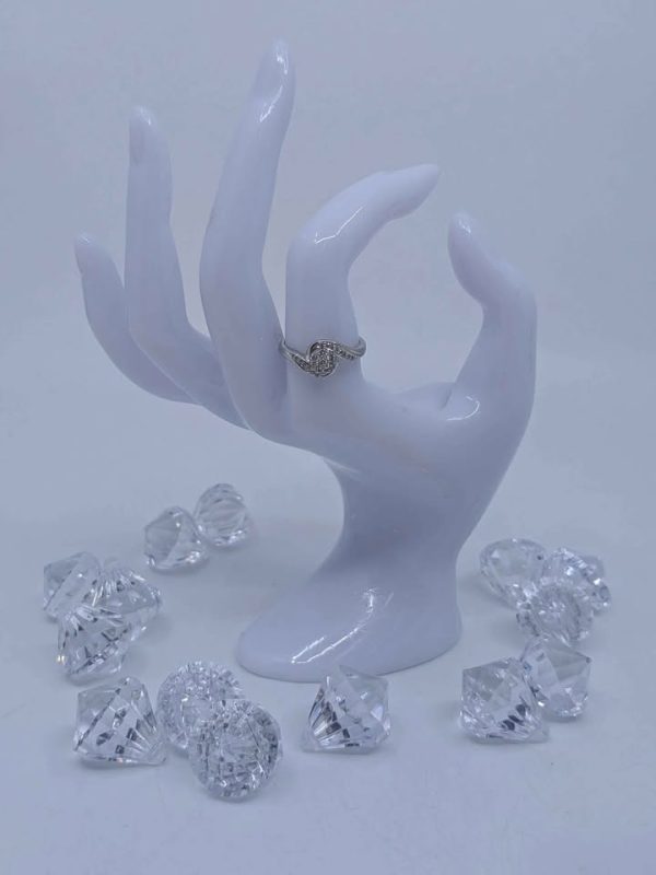 9ct White Gold Diamond Wedding Ring - BL280960 - Image 5