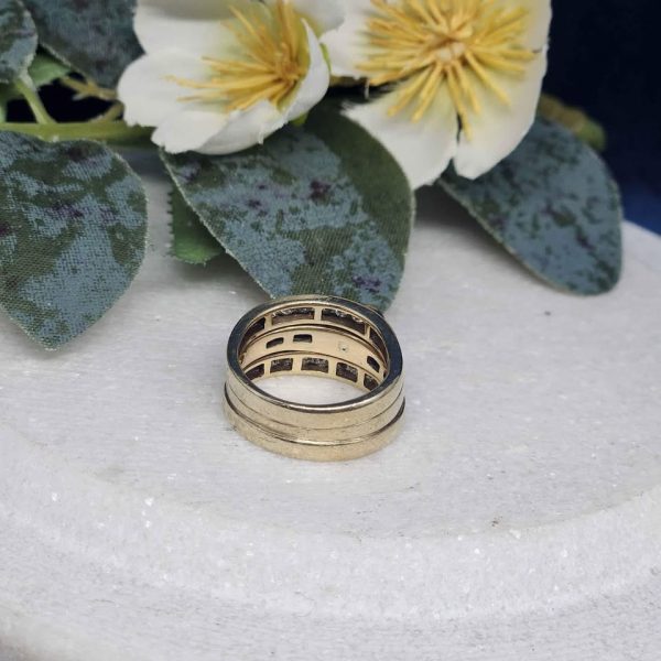 LADIES 9CT YELLOW GOLD RING #GN315898 - Image 5