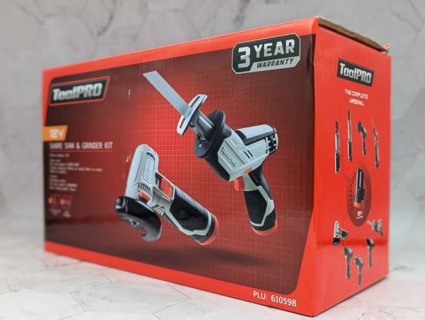 Sealed ToolPro 12V Sabre Saw & Grinder Kit (610598) - BP369425