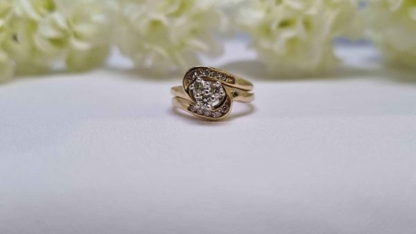 9ct Yellow Gold Diamond Bridal Set TW322899 - Image 19
