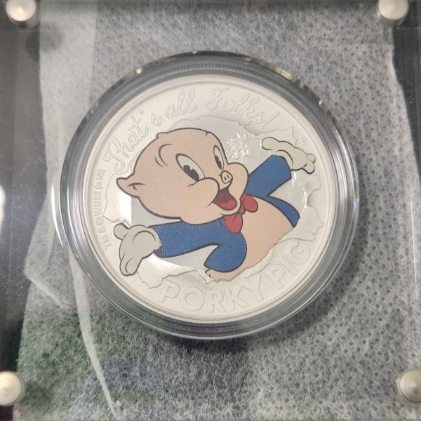 UNISEX SILVER LOONEY TUNES COIN #GN361325 - Image 8