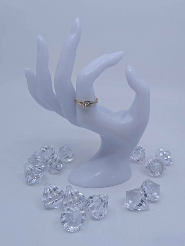 Ladies 14ct Yellow Gold Diamond Solitaire Ring - BL239808 - Image 6