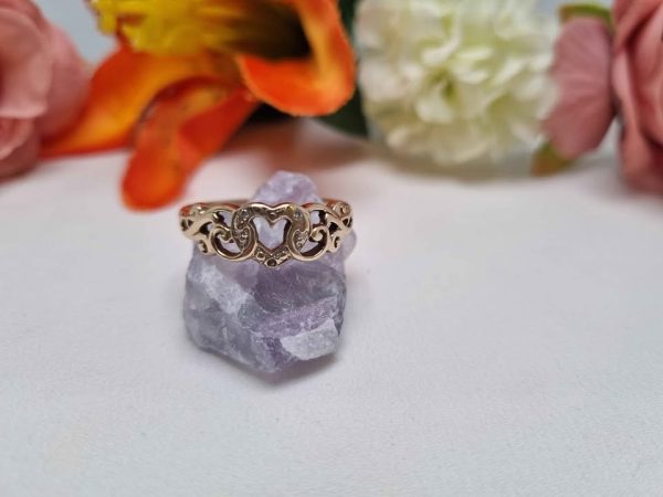 LADIES 9CT YELLOW GOLD DIAMOND RING TW355283