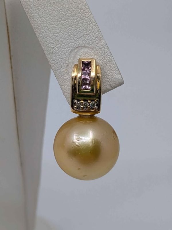 14ct Gold Pearl Earrings - BL323531 - Image 12