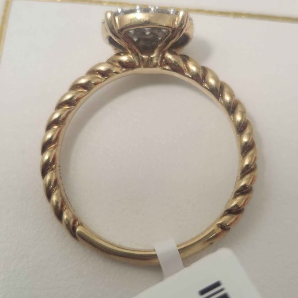 LADIES 9CT YELLOW GOLD RING #GN364813 - Image 5