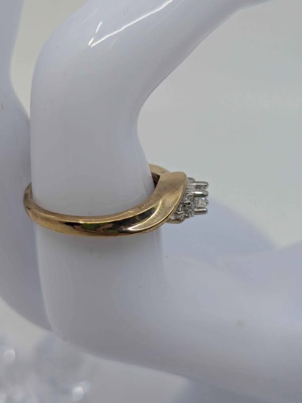 Ladies 9ct Yellow Gold Diamond Wedding Ring - BL287530 - Image 6