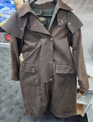 Ladies Oil Skin Trench Coat Australian Traders - IP369034