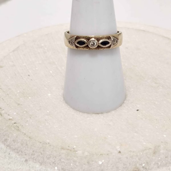 LADIES 9CT YELLOW GOLD RING #GN369254