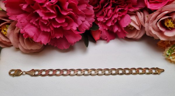 9ct Yellow Gold Curb Chain Bracelet TW318888 - Image 3