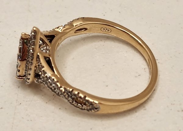Ladies 9CT Tear Drop Diamond Ring - IP354622 - Image 12