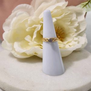 LADIES 18CT YELLOW GOLD RING #GN368892