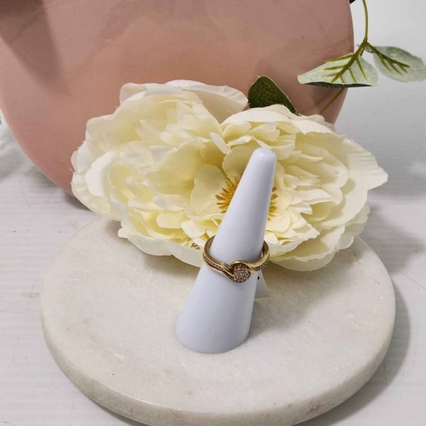 LADIES 9CT YELLOW GOLD RING #GN371071 - Image 5