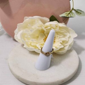 LADIES 9CT YELLOW GOLD RING #GN371071