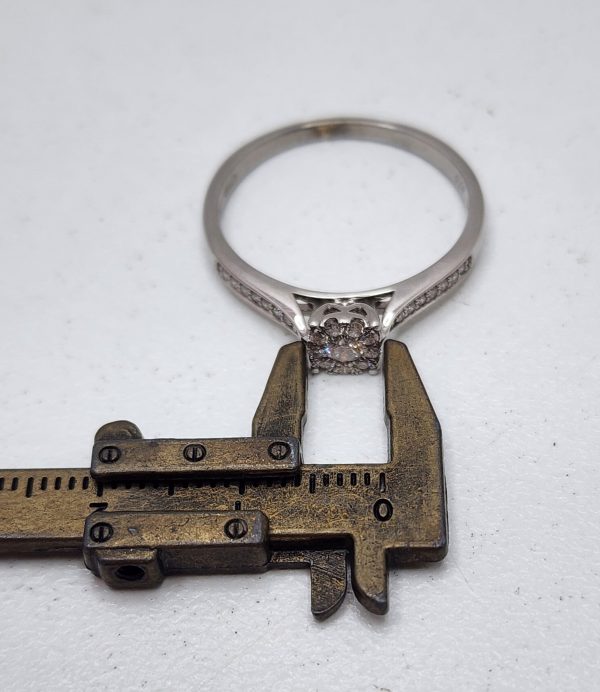 Ladies 9CT White Gold Diamond Ring - IP317552 - Image 16