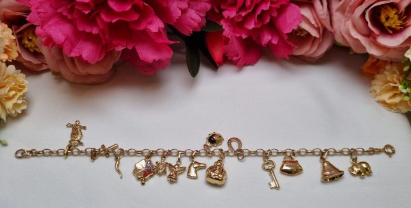 9ct Yellow Gold Charm Bracelet TW357421 - Image 8