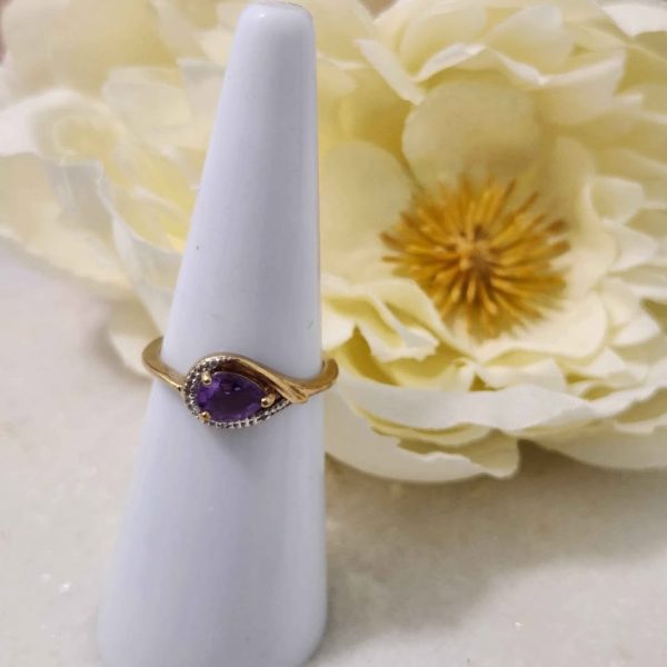 LADIES 9CT YELLOW GOLD RING #GN369179 - Image 2