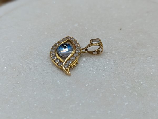 Ladies 21CT Yellow Gold & CZ Evil Eye Pendant (3.0gms) - BP320950 - Image 5