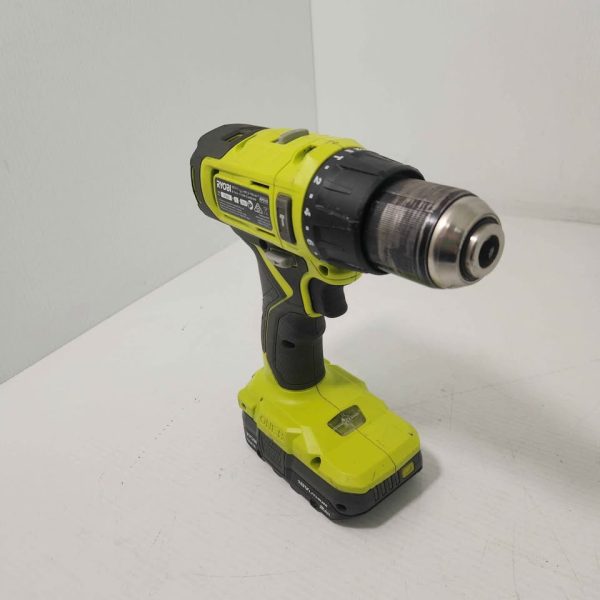 RYOBI HAMMER DRILL WITH 2.0AH BATTERY #GN374610 - Image 8
