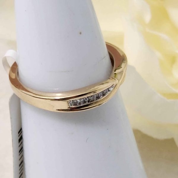 LADIES 9CT YELLOW GOLD RING #GN370806 - Image 12