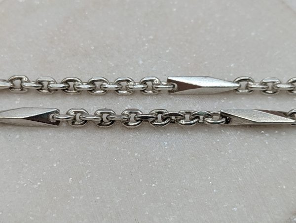 Unisex Silver Chain Link Style Necklace (43.1gms) - BP373714 - Image 7