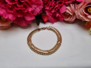 9ct Yellow Gold Double Curb Link Bracelet TW361585