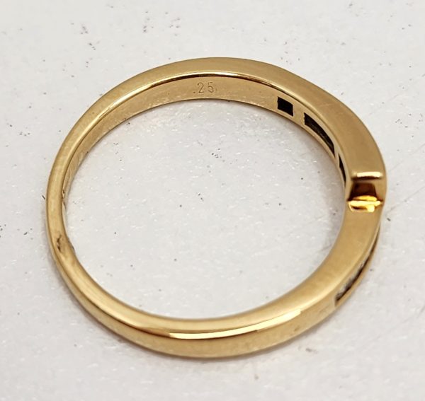Ladies 18CT Yellow Gold Cross-Over Diamond Ring- IP320308 - Image 18