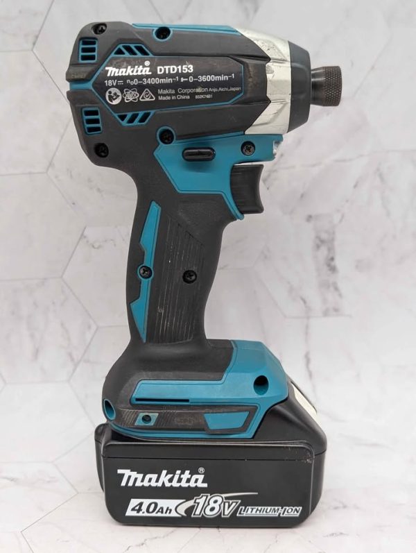 Makita 18V Brushless Impact Driver w/ 4.0Ah Battery (DTD153) - BP363895 - Image 3