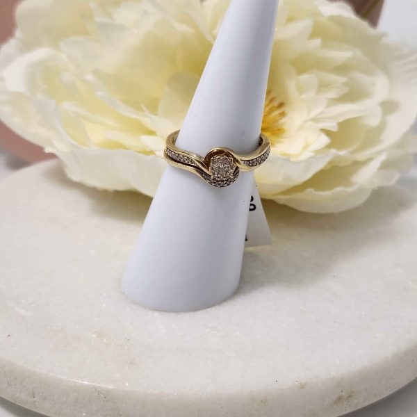 LADIES 9CT YELLOW GOLD RING #GN371071 - Image 6