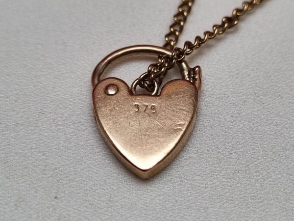 9ct Yellow Gold Heart Locket Bracelet TW294142 - Image 8