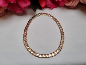 9ct Yellow Gold Curb Chain Bracelet TW337166
