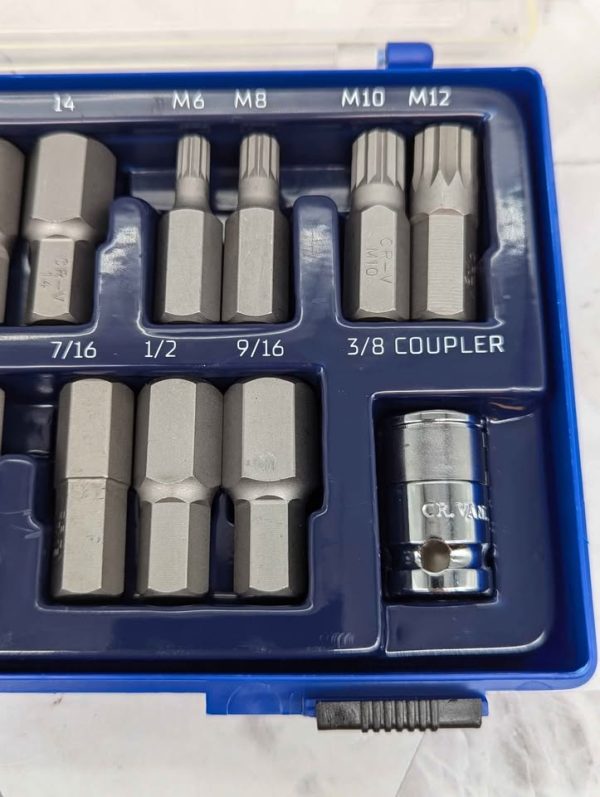 Kinchrome 23 Pce Hex & Spline Set (KIN13784) - BP371027 - Image 4