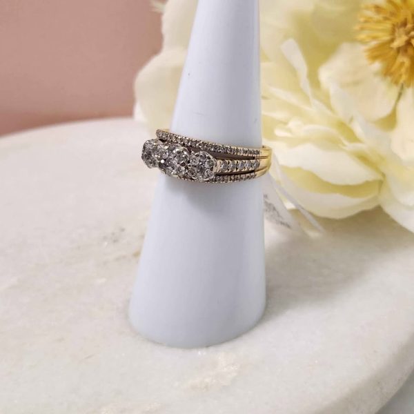 LADIES 9CT YELLOW GOLD RING #GN370802 - Image 9