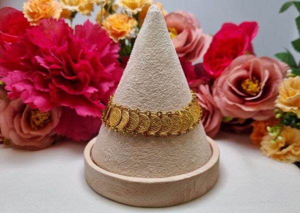 21ct Yellow Gold Coin Design Bracelet TW299974 - Image 4