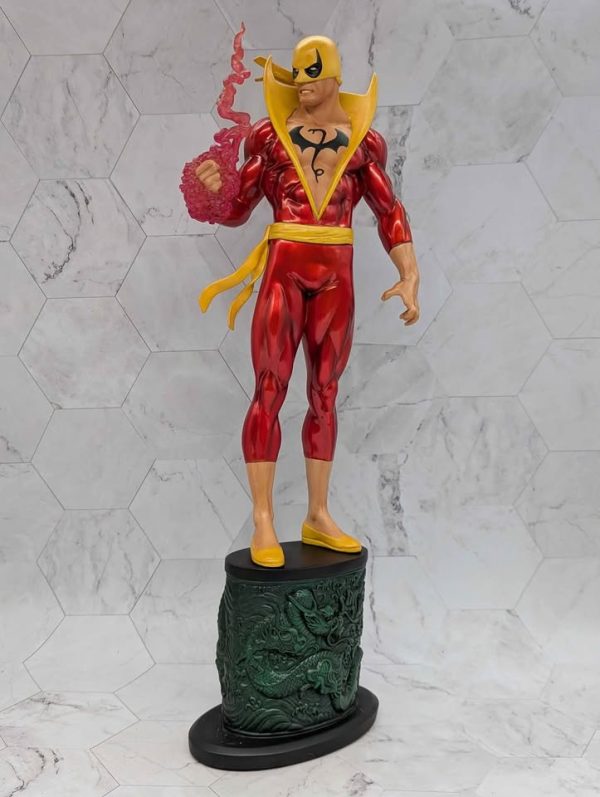 Bowen Designs Marvel Red Iron Fist Painted Statue Collectable - BP374691