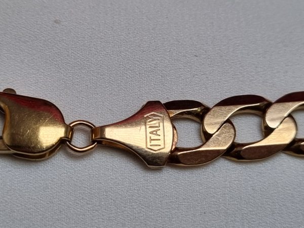 9ct Yellow Gold Curb Chain Bracelet TW318888 - Image 5