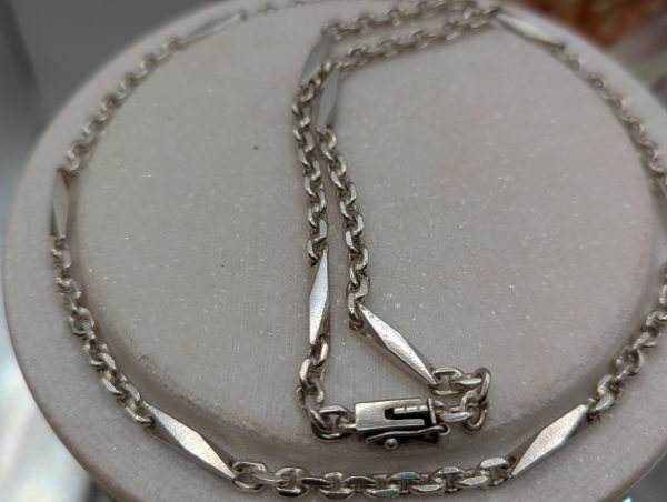 Unisex Silver Chain Link Style Necklace (43.1gms) - BP373714 - Image 3