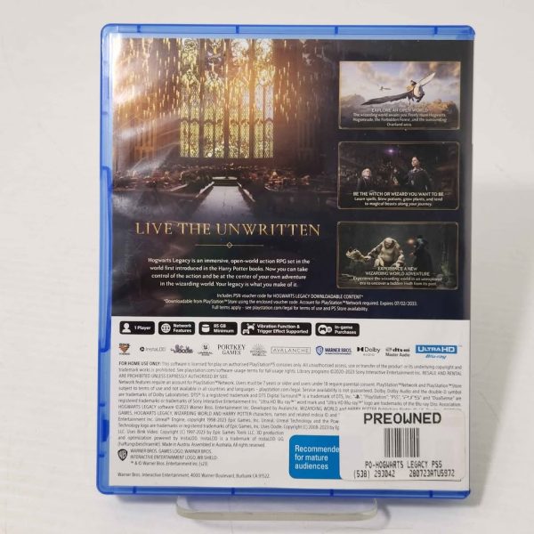 PLAYSTATION 5 HOGWARTS LEGACY GAME #GN373898-1 - Image 2