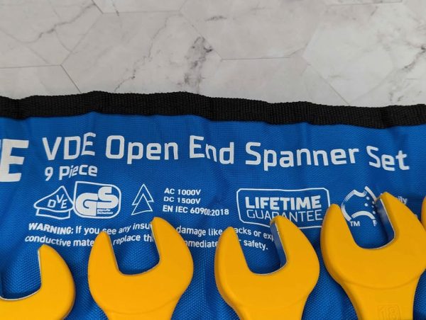 Kinchrome 9 Pce VDE Open End Spanner Set - BP371032 - Image 6