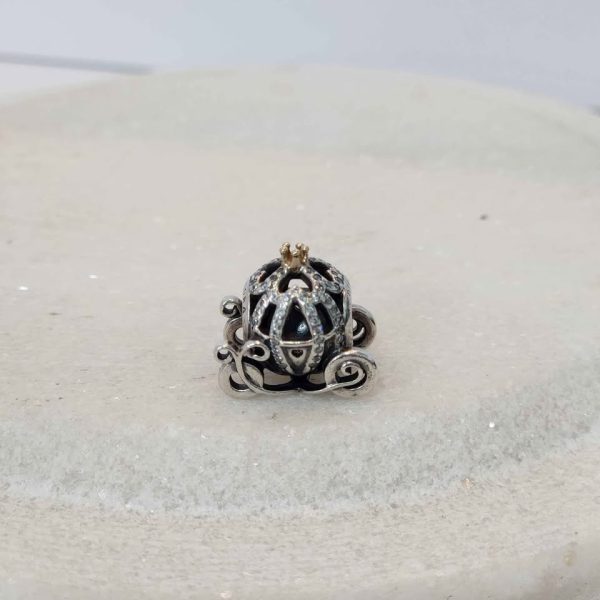 DISNEY CINDERELLA PUMPKIN COACH PANDORA CHARM #GN366402-5 - Image 5
