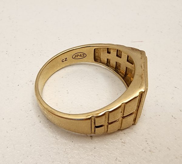 Men's 9CT Yellow Gold Ring - IP368807 - Image 6