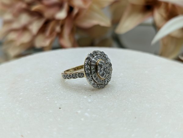 Ladies 9CT Yellow Gold Diamond Cluster Dress Ring (3.0gms) - BP296413 - Image 6